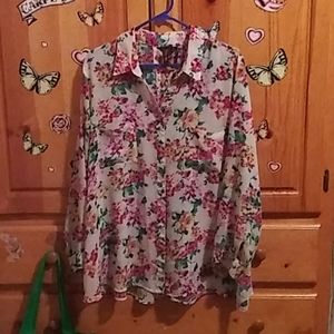 Plus size Floral blouse